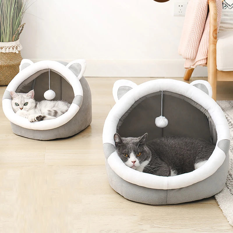 Cat Bed - Cute Kitten Lounger Washable Soft