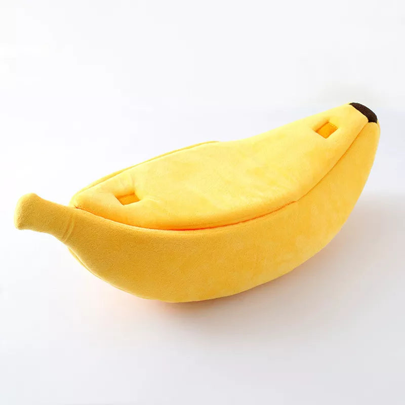 Banana Cat Bed - House Cute Cozy Warm Durable