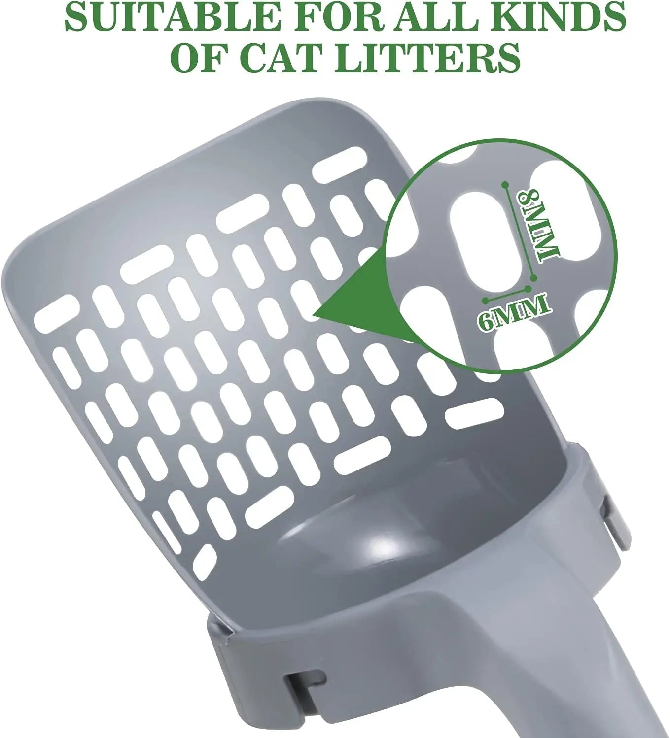 Cat Litter Shovel - Built In Trash Can Refill Bag